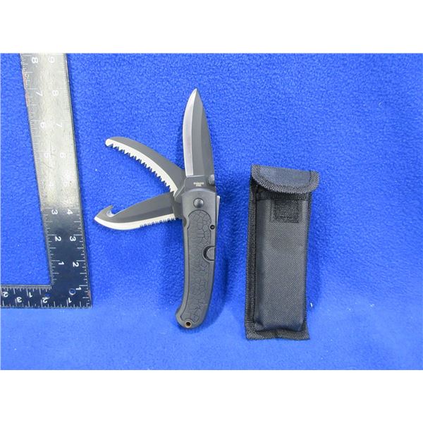 NEW - 3 Blade Utility Knife with Sheath