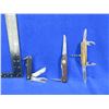 Image 1 : 3 Vintage Folding Blade Pocket Knives - L. Wilson Sheffield, Eller Rostfrei, Kaufmann Solingen