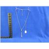 Image 1 : Handcrafted 24" Necklace - Pendant Made from Winchester 270 Win Brass, has Purple Stone in Primer Po