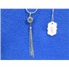 Image 3 : Handcrafted 24" Necklace - Pendant Made from Winchester 270 Win Brass, has Purple Stone in Primer Po
