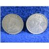 Image 4 : 2 Canadian 25 Cent Coins - .800 Silver - 1928, 1935