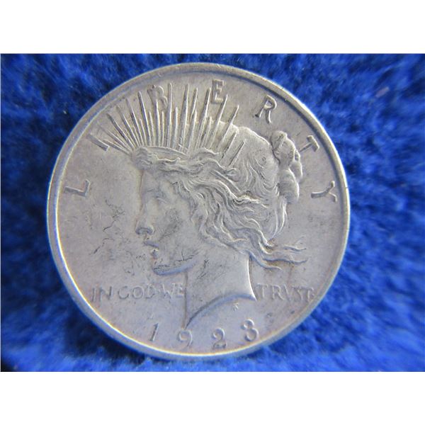 1923 USA One Dollar "Peace Dollar" - .900 Silver