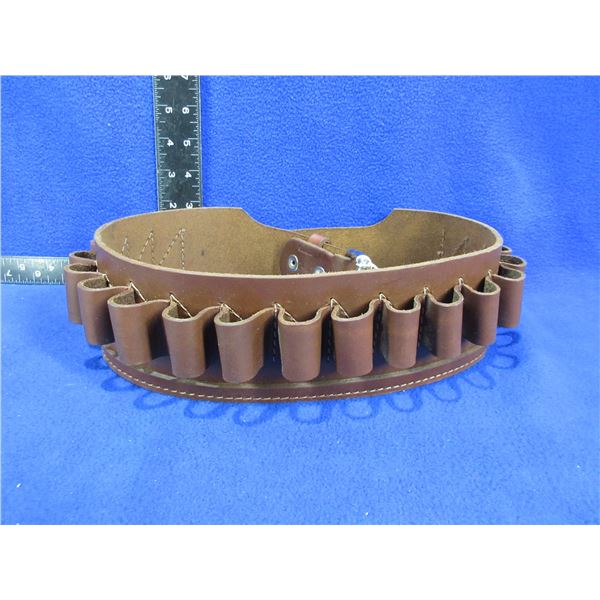 Levy's 12 Gauge Leather Shotshell Belt - S47, Medium