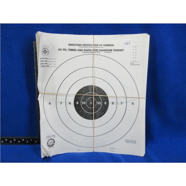 Shooting Federation of Canada 20 Yd Timed and Rapid Fire Handgun Targets