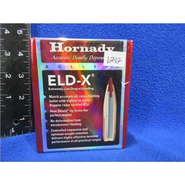 30 Cal. .308" 212gr ELD-X Hornady Bullets - Sealed Box of 100