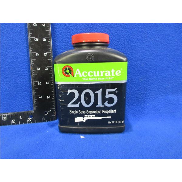 Accurate 2015 Single Base Smokeless Propellant - Sealed 1 Lb Tub