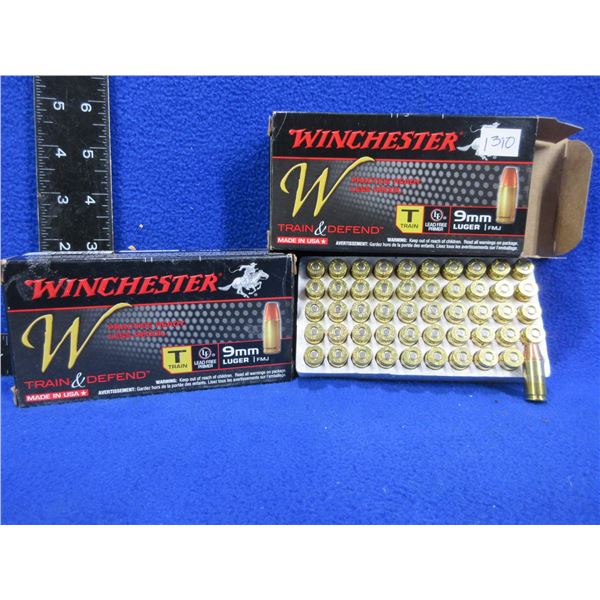 9MM Luger 147gr FMJ Winchester (Pick Up or Ship by UPS Only)