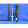 Image 1 : Silver British Style Commando Knife with Sheath - 4 1/2" Blade