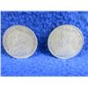 Image 4 : 2 Canadian 25 Cent Coins - .800 Silver - 1920, 1933