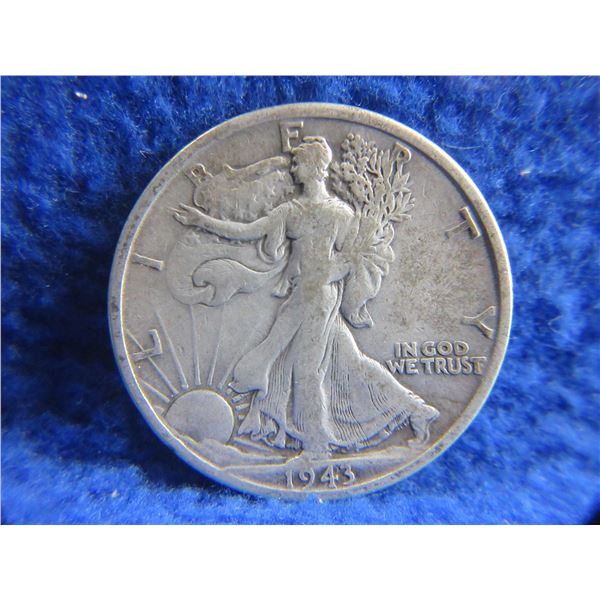 1943 USA "Walking Liberty Half Dollar" - .900 Silver
