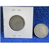 Image 4 : 2 Canadian 25 Cent Coins - .800 Silver - 1928, 1932