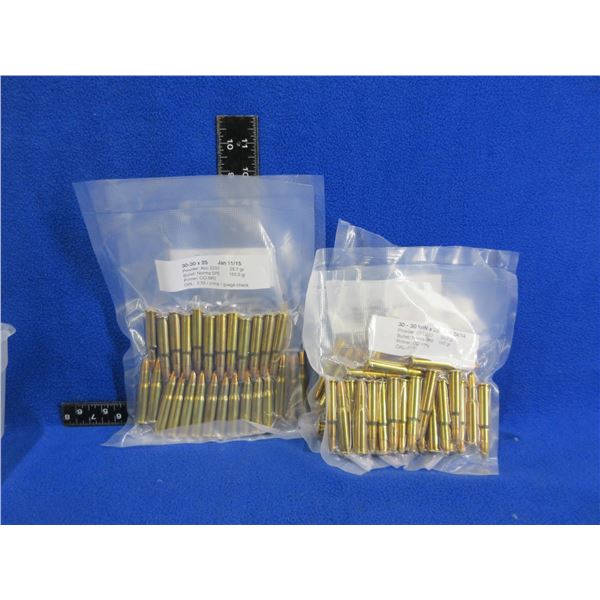 30-30 Win. Reloads - 5 Bags of 25 (Pick Up or Ship by UPS Only)
