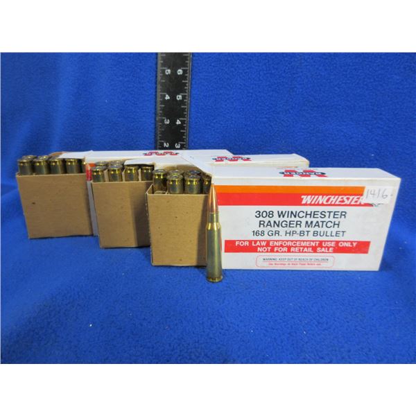 308 Win. 168gr HPBT Winchester (Pick Up or Ship by UPS Only)