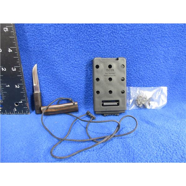 Dots Belt Attachment and Miniature Knife w/ Sheath