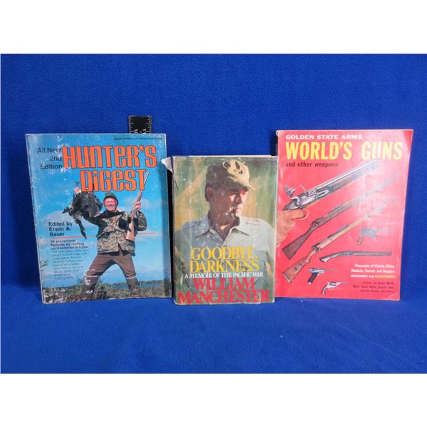 3 Books - Goodbye Darkness, World's Guns, Hunter's Digest