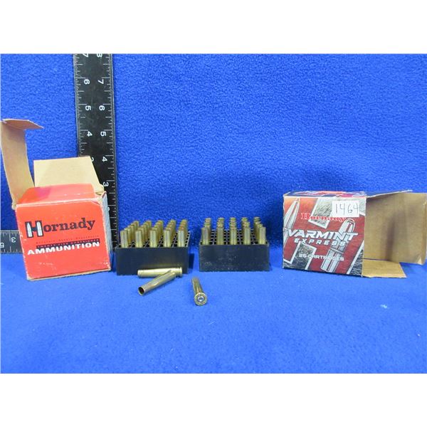 Brass Only - 22 Hornet Unprimed - Box of 28, Box of 25