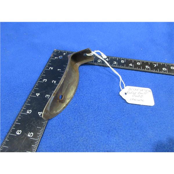 Winchester Crescent Metal Butt Plate - Possibly 1894 - 4 1/4" x 1 9/16"