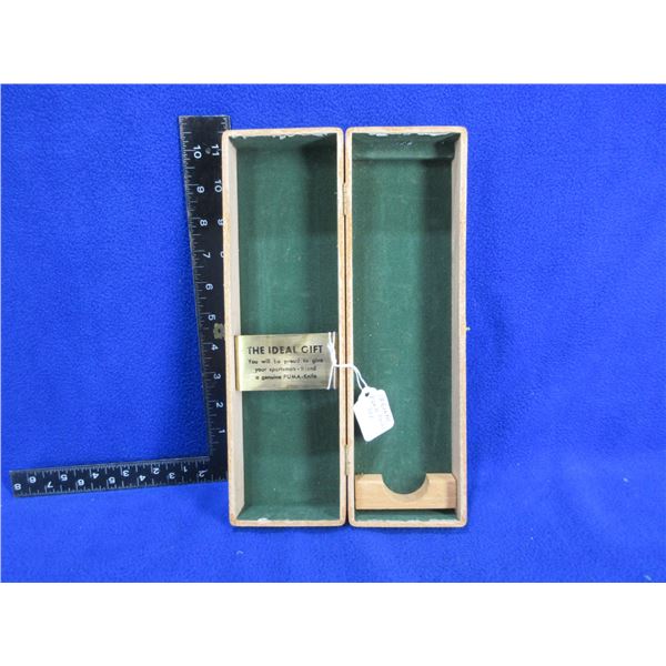 Vintage Original Puma Knife Box - 11 1/2" x 3 3/8" x 2 1/2" High