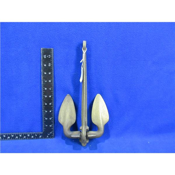Vintage Solid Brass Boat Anchor - Approx. 4 lb 3 oz