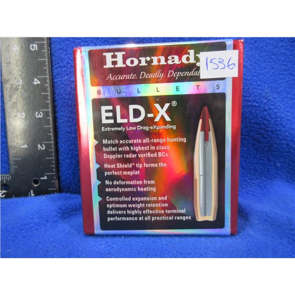 30 Cal. .308" 212gr ELD-X Hornady Bullets - Sealed Box of 100