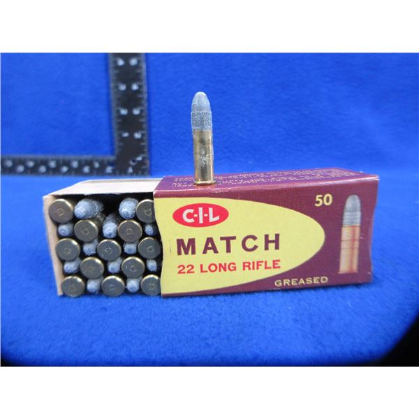 Collector Ammo - 22 LR Match CIL (Pick Up or Ship by UPS Only)