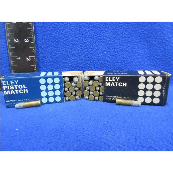 22 LR Eley Match Cartridges (Pick Up or Ship by UPS Only)