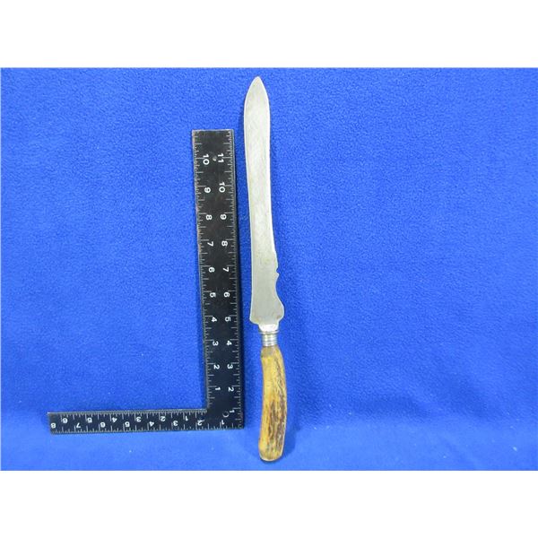 Fixed Blade Knife w/ Stag Handle - Encore, Thomas Turner & Co.