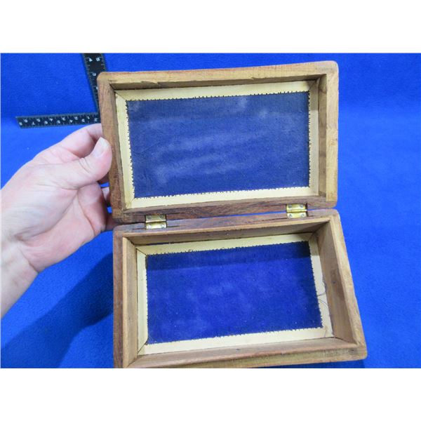 Wood Trinket Box - 8" x 5" x 2 1/2" High