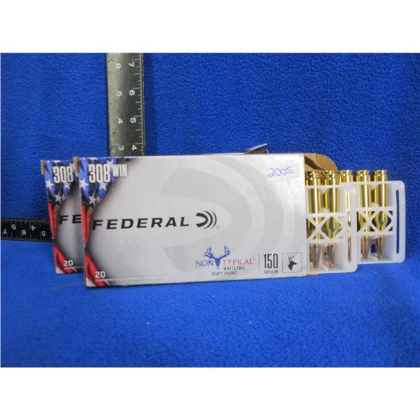 308 Win. 150gr SP Federal Cartridges (Pick Up or Ship by UPS Only)