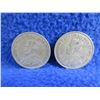 Image 4 : 2 Canadian 25 Cent Coins - .800 Silver - 1921, 1929