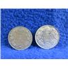 Image 1 : 2 Canadian 25 Cent Coins - .800 Silver - 1920, 1933