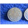 Image 2 : 2 Canadian 25 Cent Coins - .800 Silver - 1920, 1933
