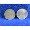 Image 4 : 2 Canadian 25 Cent Coins - .800 Silver - 1920, 1933