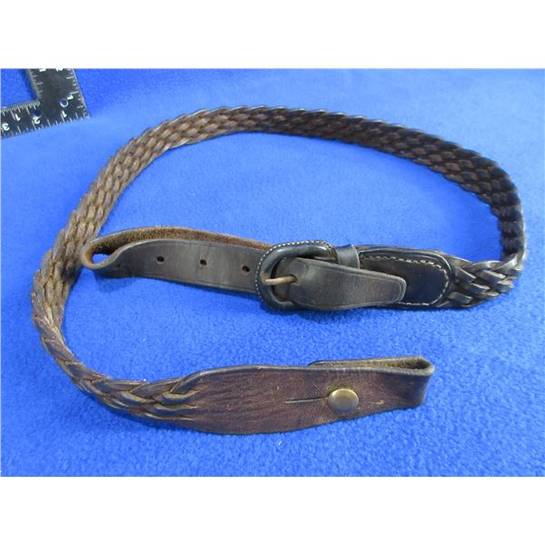 Vintage Braided Leather Sling