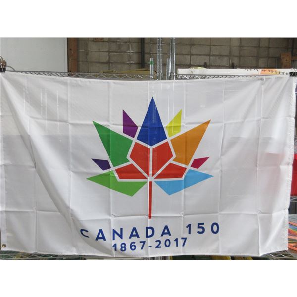 2 Flags - Canada 150 and Brotherhood of Bikers - Both 36" x 60"