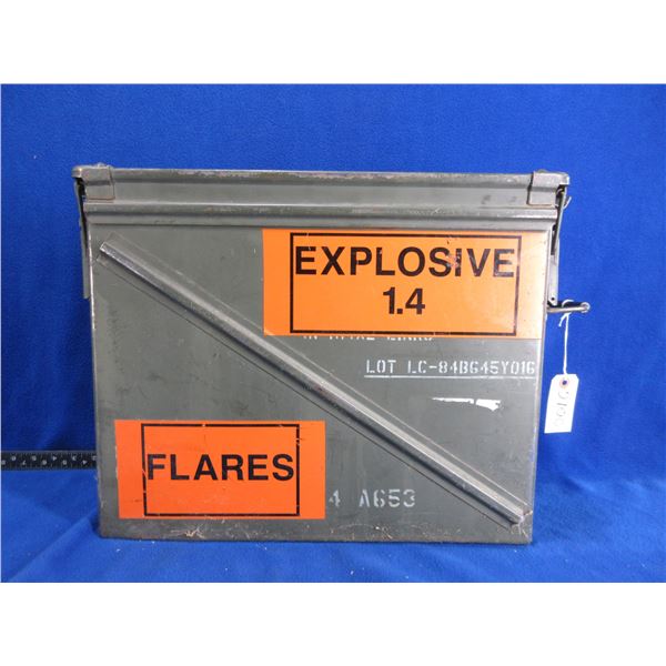 Large Metal Ammo Box - 17 1/4" x 7 1/2" x 14" High