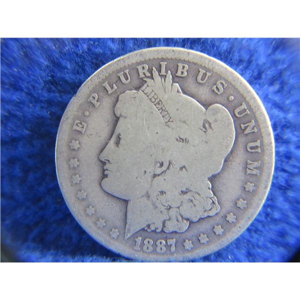 1887 USA One Dollar "Morgan Dollar" - .900 Silver