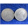 Image 4 : 2 Canadian 25 Cent Coins - .800 Silver - 1921, 1932