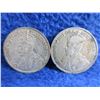 Image 4 : 2 Canadian 25 Cent Coins - .800 Silver - 1921, 1932
