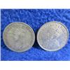 Image 4 : 2 Canadian 25 Cent Coins - .800 Silver - 1929, 1932