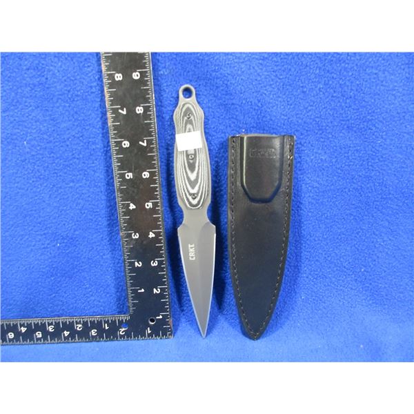 NEW - CKRT Shrill 2075 Fixed Blade Knife with Leather Sheath