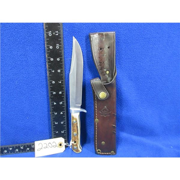Puma Original Bowie Fixed Blade Full Tang Stag Handle Knife 116396