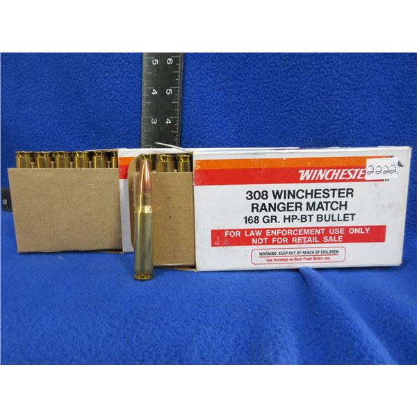 308 Win. 168gr HPBT Winchester (Pick Up or Ship by UPS Only)