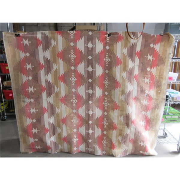 Native American Style Blanket - 86" x 70" - Does have 2 small holes