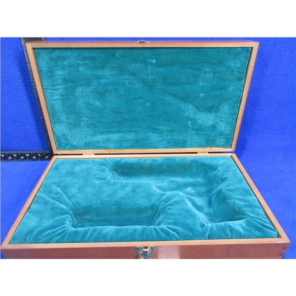 Wood Handgun Box - Possibly for S&W Model 39 - 14" x 7 3/4" x 2 7/8"
