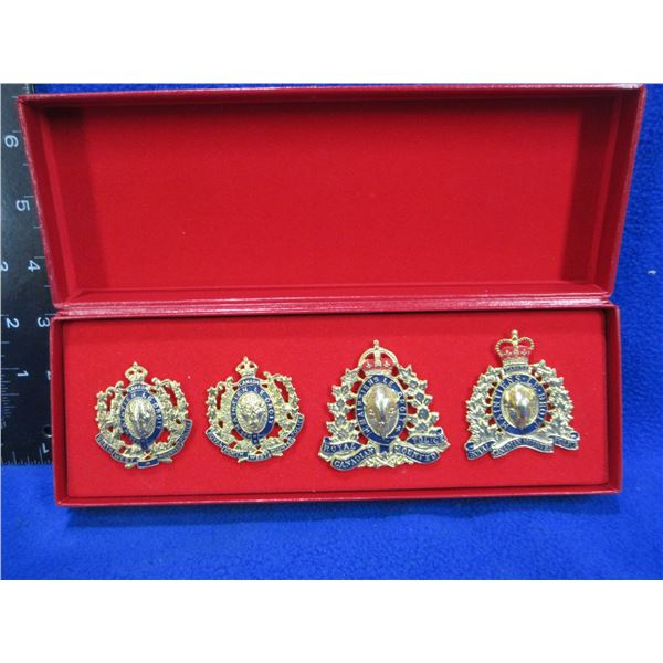 4 Police Cap Badges - 2 RCMP, 2 NWMP