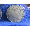 Image 3 : 2 Canadian 25 Cent Coins - .925 Silver - 1918, 1919