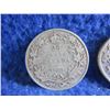 Image 2 : 2 Canadian 25 Cent Coins - .925 Silver - 1912, 1914