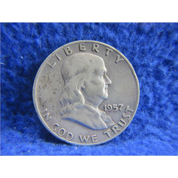 1957 USA "Franklin Half Dollar" - .900 Silver