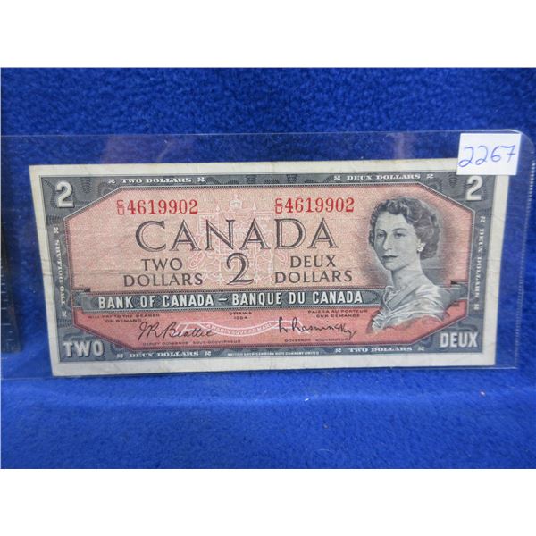 1954 Canadian 2 Dollar Bill